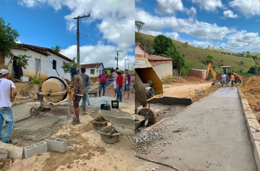  Medeiros Neto Mais Bonita: Prefeitura avança com pavimentação e construção de calçadas em Água Limpa
