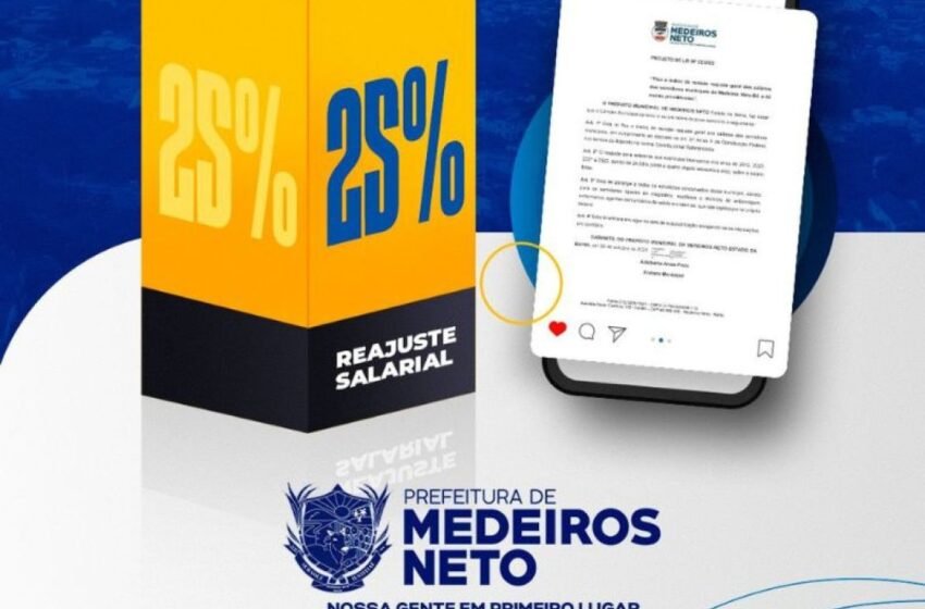  Prefeito Beto Pinto assina projeto de lei que reajusta salário dos funcionários municipais em quase 25%