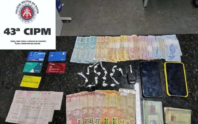  Operação noturna resulta na prisão de dois suspeitos com cocaína e dinheiro em Itamaraju