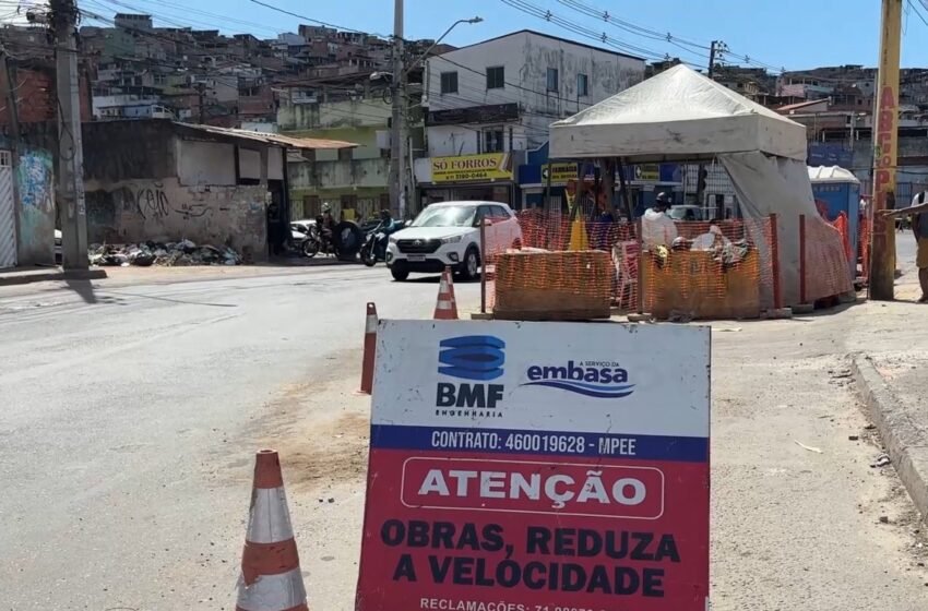  Repórter Metropole: Obra da Embasa na Av. San Martin gera transtornos para população