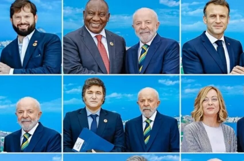  G20: Lula exibe sorrisos em fotos ao lado de líderes, mas mantém seriedade com Milei