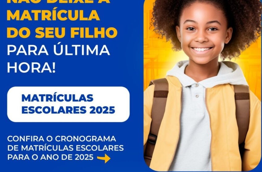  Matriculas escolares 2025: Prefeitura de Medeiros Neto abre período de Rematrícula na rede pública municipal de ensino