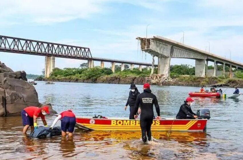  Marinha mantém buscas 28 dias após queda de ponte entre Maranhão e Tocantins