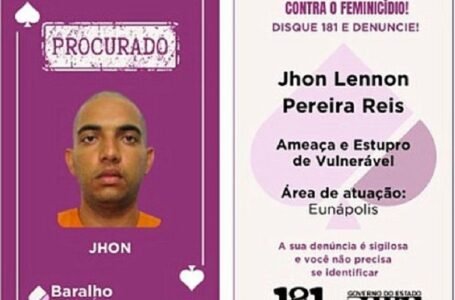 Baralho Lilás é lançado na Bahia e já traz foragido procurado em Eunápolis