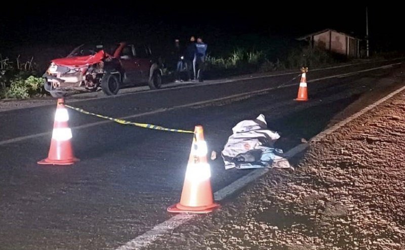  Ciclista morre ao atravessar a BR-101 e ser atingido por carro no distrito de Montinho em Itabela