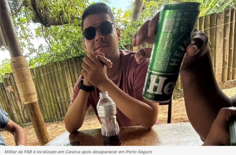  Militar da Força Aérea é localizado em Caraíva após mobilização por desaparecimento