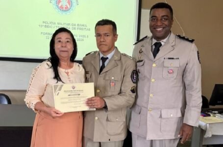 Após 16 anos de serviço, policial militar é promovido a cabo em cerimônia no 13º BEIC