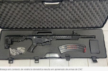 Violência doméstica: polícia apreende armas de CAC em Eunápolis após ameaça à ex-companheira